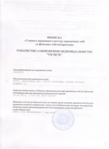 Выписка 1стр